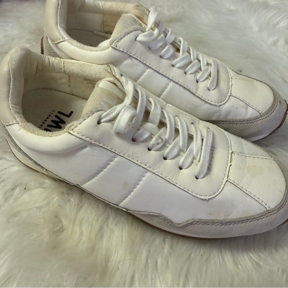 Madewell MWL The League Leather & Nylon Sneakers White Women’s 6.5 - Picture 5 of 8
